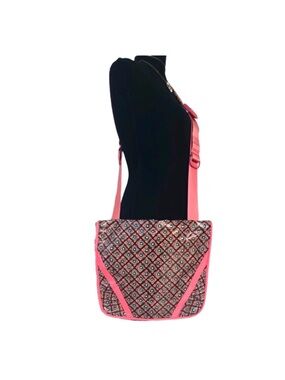 FRILL by VERA BRADLEY ~ Large Coral Pink Floral Patterned Women's Bag